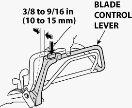 Honda Lawn Mower Blade Control Lever illustration